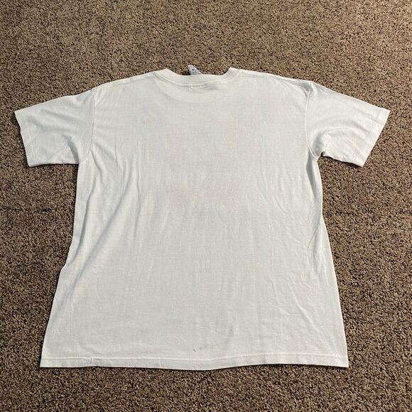 Vintage 90s Single Stitch T Shirt Patchwork Grandmacore White One Size Women’s - Picture 5 of 5